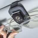 YUIQIEUY Sunglasses Holders for BMW Sun Visor Accessories Leather Glasses Eyeglass Hanger Clip-on for Car Glasses Holder Mount for Car
