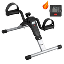 Folding Pedal Exerciser, Mini Under Desk Bike - Portable Foot Hand Cycle Peddler Machine Bicycle Exerciser for Arm Leg While Sitting