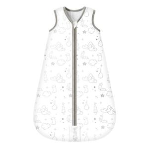 Mosebears Sleep Sack Baby Winter Wearable Blanket with 2-Way Zipper,2.5 TOG Cotton Sleep Sack Unisex (White Cloud, 18-24 Months)