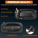 Yinlowa Front Left Right Exterior Door Handles with Locks for 1999-2006 Chevy Silverado GMC Sierra 1500 2500 3500, Tahoe, Suburban, Yukon, Escalade, Replaces 15034985 15034986 19356468 15298924