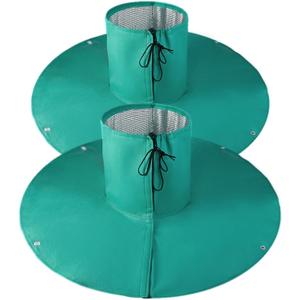 2 Pack Palm Tree Root Protectors, Winter Tree Root Covers with Ground Stakes, Tree Wrap Frost Guard for Palm, Fruit & Outdoor Plants Winter Protection