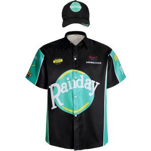 Men's Ricky Bobby shirt Talladega Nights adult short sleeve shirt Halloween costume (Medium)