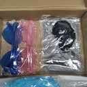 MEEZY 2 Pcs Colorful Bob Wigs with Bangs Pink Sky Blue for Women, Neon Funny Wig Short Bob Hair with Heart Sunglasses Hair Cap for Halloween Costume Cosplay Birthday Bachelorette Party Carnival