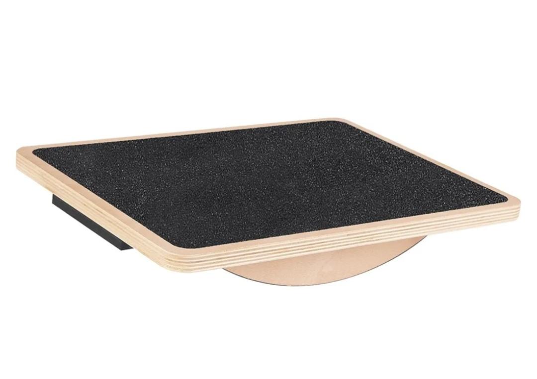 DYNWAVE Wooden Balance Board Core Trainer Equipment Portable Exercise Balance Stability Trainer Balancing Board for Home Gym Fitness