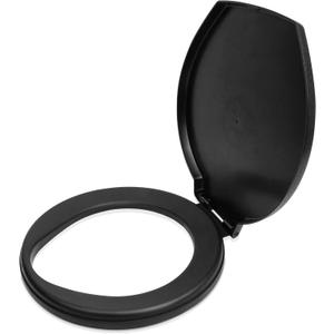 Portable Toilet Seat for 5 Gallon Bucket Emergency Outdoor Camping Snap on Luggable Loo Toilet Cover for Adults and Kids (Black)