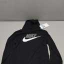 Nike Boy's Hoodie , Black/White, L , 6-7 Y