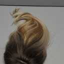 YAMI Human Hair Toppers for Women with Thinning Hair Topper with Bangs Upgrade Swiss Base 10inch Hairpiecees for Women with Hairloss (Ombre Light Brown with Blond Highlight)