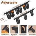 RECAPS Stainless Steel Extendable Stove Gap Covers Fliter 13.8"to 27.5"In, Stove Side Gap Covers for Kitchen, Heat Resistant Oven Crack Guard for Counter (2 PacksBlack