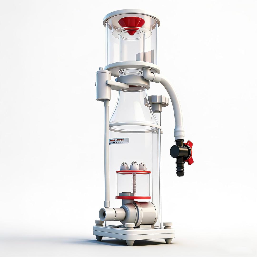 Protein Skimmer for 50-100 Gallon Saltwater Aquarium, DC Pump with Adjustable Flow Control, Ultra Silent Operation (35dB), Compact, Nano-Scale Design for Reef Tank, Saltwater Tank