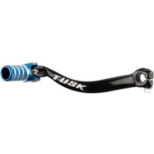 Tusk Folding Shift Lever Black/Blue Tip Compatible with Yamaha YZ125 1996-2004/YZ85 2002-2025
