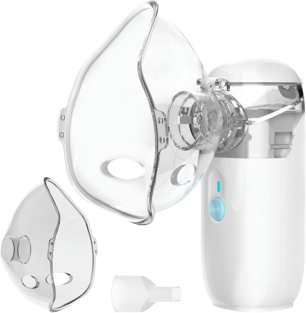 USB Handheld Nebulizer for Dogs and Cats, Portable and Quiet, Adjustable Mist with Two Mask Sizes for Convenient Use