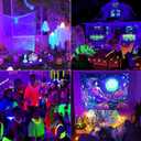 42W Black Light Bar with 5.25ft Cord and Switch, Light Up 23x23ft, 40 LEDs Blacklights for Glow Party, Halloween Decor, Body Paint, Bedroom, Classroom 1 Pack