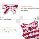 UNICOMIDEA 0-24 Months Baby Floral Romper Infant Playsuits Headband Jumpsuit Toddlers Outfits (A24-red Blue White)