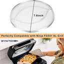 BYKITCHEN Stainless Steel Spatter Shield for Ninja Fg551 Foodi Smart XL Grill, Ninja XL Grill Accessories, Air Fryer Replacement Parts for Ninja 6 in 1 Smart Xl Indoor Grill