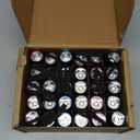 EverBrite 30-Pack Mini Flashlight Set, Aluminum LED Handheld Torches with Lanyard, Assorted Colors, 90xAAA Batteries Included for Emergency, Night Reading, Camping, Power Outage, Bulk Holiday Gifts