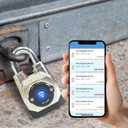 5th GEN Outdoor Smart Padlock (Single, Short Shackle) Keyless Bluetooth & NFC Lock, Durable Weatherproof Security for Sheds, Gates, Bikes - Convenient App Control & Enhanced Safety