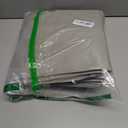 MISSLO 10" Gusseted Garment Bags for Hanging Clothes 40" Clear Suit Bags for Closet Storage Suits Cover Coat Protector, 3 Packs, Grey, Fabric 