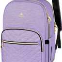 MATEIN 17 Inch Laptop Backpack, Womens Travel Laptop Backpack, Large Water Resistant College Teacher Nurse Work Bag Lightweight Daypack Computer Bagpack, Light Purple