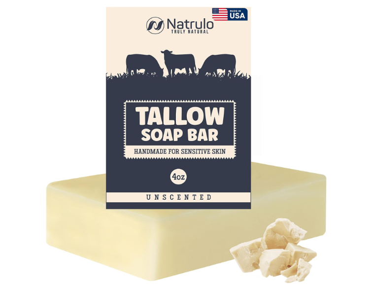 Beef Tallow Soap Bar – Grass Fed Tallow Soap, Bar Soap for Dry, Itchy Skin
Moisturizing Face & Body Wash for Flaky, Sensitive Skin – Natural Handmade Body Soap for Skin, Men, Women & Kids, Unscented