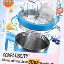 Tumbler Adapter for Stanley, Lid Adapter Compatible with Flavor Cartridges, Fits Stanley Quencher 30oz & 20oz H2.0 FlowState Tumblers, Leak Proof Lid Replacement (Azure)