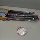 Rain Guards Fit for Chevy Silverado/GMC Sierra 1500 Crew Cab 2019-2026, Tape-on Durable Side Window Wind Deflectors & Visors 2019-2026 Silverado/Sierra 2500HD 3500HD Crew Cab Rain Guard Black 4 PCS