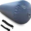 Heavy-Duty Inflatable PVC Boat Fenders Stationary Dock Boats Yacht Sailboats Light Grey (Dark Grey 18" x 30")