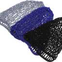 Veemoon 3pcs Girl Hair Net Cap Crochet Hair Net Cover Sleep Cap Home Use for Women