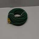 Garden Hose 25 ft NON-EXPANDABLE Water Hose, Flexible & Lightweight Kink Resistant Hybrid Hose, Leak-Proof Heavy Duty, Super Durable Fabric with 3/4" Solid Brass Connectors (Green)