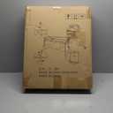 Outdoor Folding Table, Camping Folding Tables with 3 Adjustable Height Legs and Storage Organizer for BBQ, Party, Picnic, Camping (White)