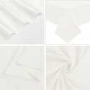 10 Pack Ivory Tablecloths for 8ft Rectangle Tables 60 x 126 Inch - Polyester Table Cover Stain and Wrinkle Resistant Washable Fabric Table Clothes for Wedding Party Banquet Reception Restaurant