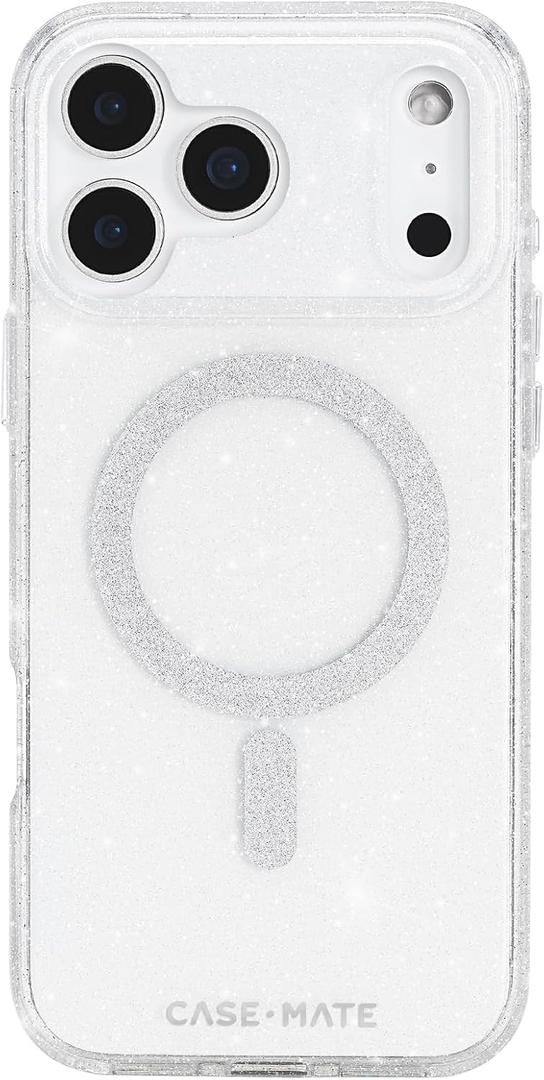 Case-Mate iPhone 17 Pro Max Case [Compatible with MagSafe] - Stylish Sparkly Phone Case with 12ft Drop Protection - Premium Magnetic Cover for iPhone 17 Pro Max - Twinkle Stardust