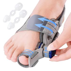 Bunion Corrector for Women & Men,Treat Medi Bunion Fix,Comfortable Toe Straightener - Orthopedic Bunion Splint for Big Toe Alignment, Hallux Valgus Correction, Left/Right Feet Relief (Gray)