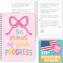 Hadley Designs Inspirational Notebooks For Women - Motivational Journal for Women, Inspirational Journal for Woman, Motivational Notebook for Writing, Blank Positive and Spiritual Notebooks with Quote