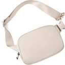 Belt Bag for Women Fanny Pack Crossbody Bags for Women Fashion Waist Packs with Adjustable Strap Gifts for Teen Girls Women Men (Beige)