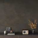 JSEVEM 31"×157" Extra Thick Wide Dark Brown Tan Charcoal Grey Rusty Concrete Wallpaper Peel and Stick Metallic Concrete Contact Paper Vinyl Matte Stickers for Bedroom Bathroom Living Room Office Walls