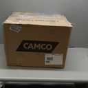 Camco Camper/RV Dual Propane Tank Cover - Features Hinged Top Panel & Custom Molded Design - Fits (2) 20lb Steel Tanks - Protects Propane Tanks During Travel, Camping and More - Black (50504)