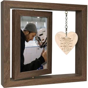 Sympathy Gifts for Loss of Son Memorial Picture Frame, In Memory of Son Grief Remembrance Bereavement Gifts, Display Two 4x6