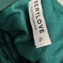 BeryLove Women Velvet Dress Cocktail Party Evening Dresses Long Sleeve Wedding Guest Formal Dresses (X-Large, Darkgreen)