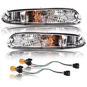 CNNELL Turn Signal Light Fit Mazda MX-5 Miata 1990-1997 | Front Bumper Halogen Signal Lights White