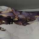 Mrcrypos 2 Pieces Luxury Black and Gold Marble Kitchen Mats PVC Leather Waterproof Non Slip Cushioned Standing Mats Anti Fatigue Kitchen Comfort Mats for Floor, Sink, Laundry, Office 17"x29"+17"x47"