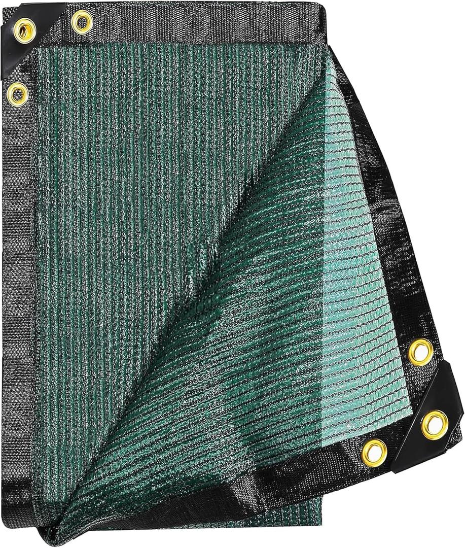 E.share 70% Green Shade Cloth for Garden,Sun Shade Outdoor Patio with Grommets for Plant Covers, Porch Screen, Pergola Shade Cover, Greenhouse, Car Cover(3 Ft X 6 Ft, 70% Green)