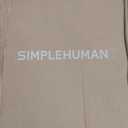 simplehuman 50 Liter / 13 Gallon Semi-Round Kitchen Step Trash Can with Secure Slide Lock, Black Plastic