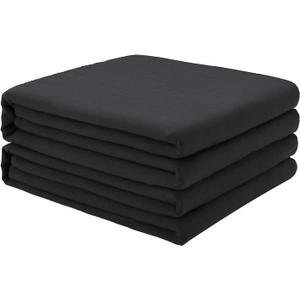 FreshCulture Twin Flat Sheets Only 2 Pack - Hotel Quality Flat Bed Sheets - Brushed Microfiber - Ultra Soft & Breathable - Wrinkle-Free - Easy Care - Flat Sheets Only Twin Size (Black)