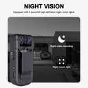 Mini Body Camera 1080P with Audio & Video Recording Small POV Cam with 64G Card - Wearable Personal Portable Cameras Recorder DV - Night Version Camcorder for Security Work Records Guard Traveling