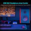 Fosi Audio K5 Pro Gaming DAC Headphone Amplifier Mini Hi-Fi Stereo Digital-to-Analog Audio Converter USB Type C/Optical/Coaxial to RCA/3.5MM AUX for PS5/PC/MAC/Computer