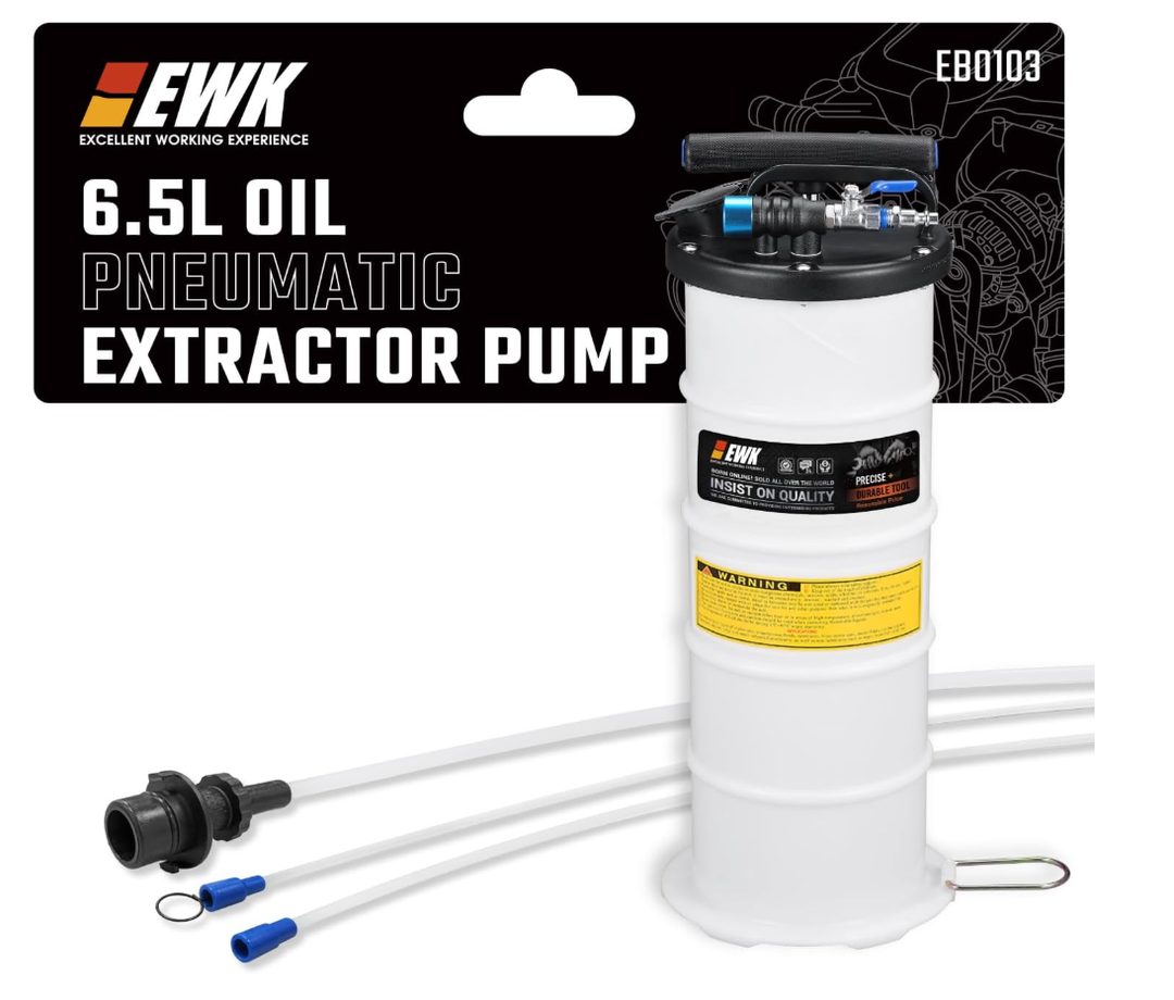 EWK 6.5L Pneumatic/Manual Oil Extractor, Oil Change Pump for Automotive