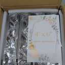 EHWINE 24 Pack Acrylic Sign Holder 4 x 6, Double Sided Gold Picture Frame Stand up Table Top Sign Holders, Clear Display Stand Menu Flyer Holder for Wedding Party