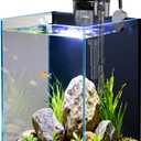 1.5 Gallon Fish Tank Starter Kits, Nano Glass Aquarium with Filter, Led Light for Aquascape DIY Small Betta Fish Tank