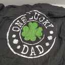 One Lucky Dad Father Funny Irish Shamrocks St Patrick's Day T-Shirt, Small