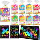 Scratch Paper Art Party Favors for Kids: 36 Pack Rainbow Scratch Notebook, Goodie Bags Stuffers Coloring Books Party Favors for Kids 3-12, Bulk Classroom Birthday Gifts for Student